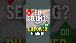 FIIs Selling, DIIs Buying: Indian Stock Market 2025 Explained! #Shorts #trading #money #stockmarket