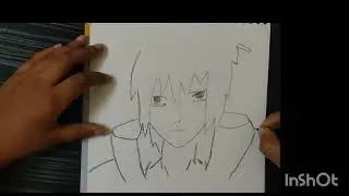 Sasuke  sketching and shading drawing