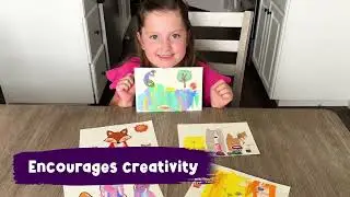 Squeegee Art Kit Animals by Purple Ladybug