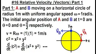 JEE Advanced Physics 2022, часть 1: #16 Относительная скорость (векторы), часть 1