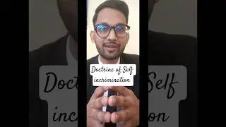 👨&zwj;⚖️Doctrine of Self-Incrimination &mdash; the law that stops the State⚖️ from forcing you to confess.#yt