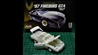 1987 Pontiac Firebird GTA 1/16 масштабная модель, сборка, как собрать, открывающиеся двери, багаж...