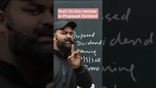 Concept of Proposed Dividend #accountancy #education #class12