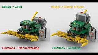 LEGO 42168 MOC John Deere Harvester RC with Lego Power Functions