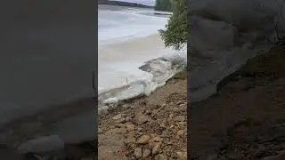 Lake Ice Melting In Southern NB March 2025