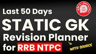Last 50 days STATIC GK Revision plan for RRB NTPC | SIMPLICRACK