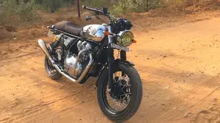MODS ON INTERCEPTOR 650 CHROME - CUSTOM EXHAUST, USD MIRRORS