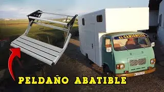23# Instalación ESCALÓN ABATIBLE CON SOLDADURA para subir al CAMIÓN | Al Son de mi Furgón