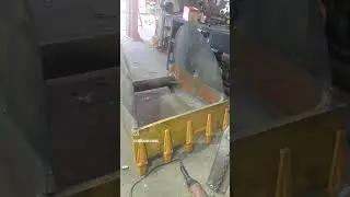 #excavator First stage excavator bucket manufacturing process