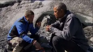 President Obama Ate Bear Scraps In The Alaskan Wilderness with Bear Grylls