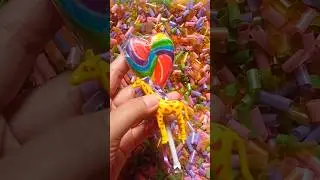 hunting lollipops candy sweet love and animal in styrofoam🦊🦝🦄 granules#hunting#mentos #short