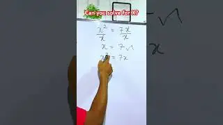 Can you find all the possible solutions of X? #maths #mathematics #mathstutor #mathisfun