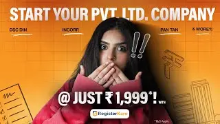 Start Your Private Limited Company at Just ₹1,999* | RegisterKaro.