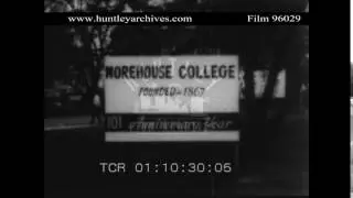 Morehouse College, Atlanta.  Archive film 96029