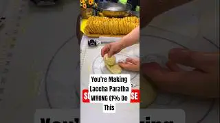 1% Secret to Perfect Laccha Paratha Layers! 🤯 #making #layers #paratha #instagram #viral #chefwire