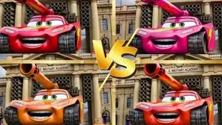 ⚡️Lightning McQueen Army Battle! Red Tank vs Pink Tank vs Orange Tank &ndash; Explosive Cars War 2025
