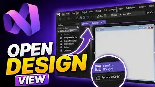 How To Open Design View In Visual Studio