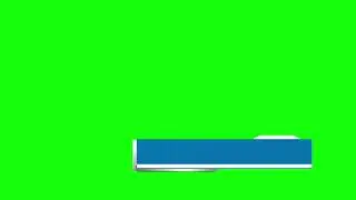 Name strip Green screen for vlogers. Free use.