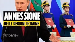 Putin firma l'annessione del Donbass: 