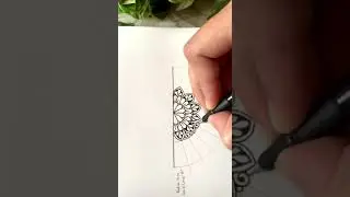 Draw an easy mandala with me 🎨🌈 | mandala art #shorts #mandala #drawing #painting