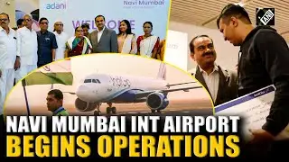 Navi Mumbai International Airport begins operations, Gautam Adani welcomes passengers