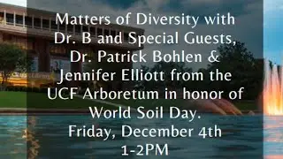 MOD E14 ~ Matters of Diversity with Dr. B and Special Guests, Dr. Patrick Bohlen & Jennifer Elliott