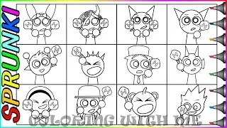 How to Draw ALL Sprunki Characters  |Pinki, Vineria, Raddy, and More | Incredibox Fan Art Time-Lapse