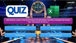 TRY MS Excel Quiz Game | #wepptutorials #excelquiz #learnmsexcel #excelquestions #quizgames