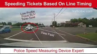 Speeding Ticket By Line Timing
