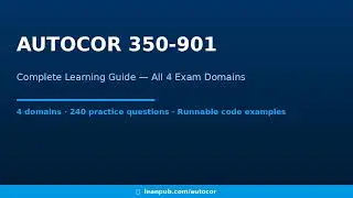 AUTOCOR 350-901 — Complete Study Guide | CCIE & CCNP Automation | Ansible, Terraform, Python, AI