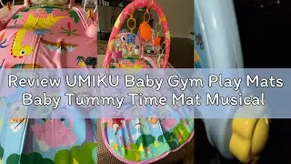 Review UMIKU Baby Gym Play Mats Baby Tummy Time Mat Musical Activity Center for Newborn Infant Piano