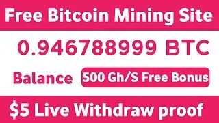 Best Free Bitcoin Cloud Mining Site 2021 | Earn Daily 0.002 BTC || New Free Bitcoin Earning Site