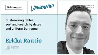 Erkka Rautio, Finnish Parliament, on two tricks for Datawrapper tables