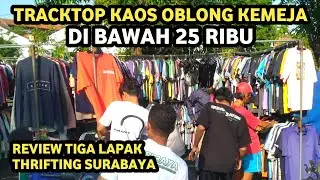 Tracktop kemeja jogger kaos oblong kerah di bawah 25 ribu bisa online thrifting surabaya