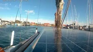 Full entry to Bogense harbor Denmark