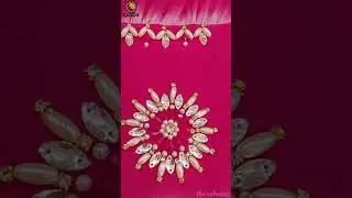 Elegant Pearl And Stones Flower Motif | Party Wear Handwork Design #designercollection #viralshorts