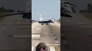 Impossible Takeoff Supersonic Tupolev TU-144D from Skiathos Airport #shorts