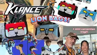 making KLANCE voltron bags for FANEXPO 2025 + mini convention vlog❤️💙