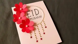 DIY Eid Mubarak Origami Paper Craft | How to Make Eid Greeting Card at Home