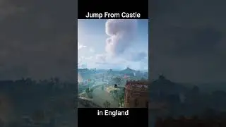 Jump from castle in England #assassinscreed  #gamegururavi
