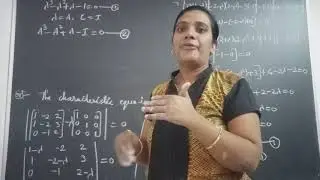 JNTU B.Tech M1 Maths. Caylay Hamilton Theorem and find inverse of a matrix problem.