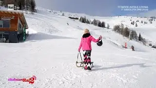 Antonella Elia dalla piste del Monte Cavallo- Citofonare Rai2 - 24/12/2023
