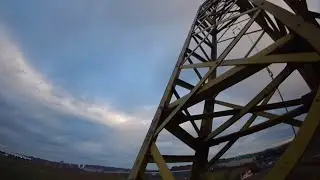 Climbing an abandoned crane (without safety equipment) 
