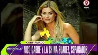 ¡Confirmado! Nico Cabré y China Suárez se separan