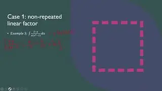Integration of Partial Fractions Case 1 and 2