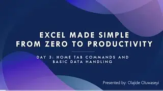 Microsoft Excel Bootcamp &ndash; Day 3 | Data Formatting &  Data handling