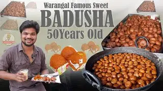 Warangal Famous Sweet BADUSHA | Ft.5monkeys Food | Street Food