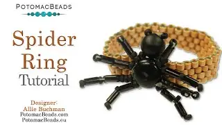 Spider Ring- DIY Jewelry Making Tutorial by PotomacBeads