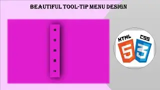 How to create a Beautiful Tooltip menu Only CSS#coding #css #html