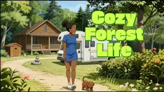 A Cozy Forest Van Life with Puppy / Dinner Under the Trees 🌲 #anime #cozy #forest